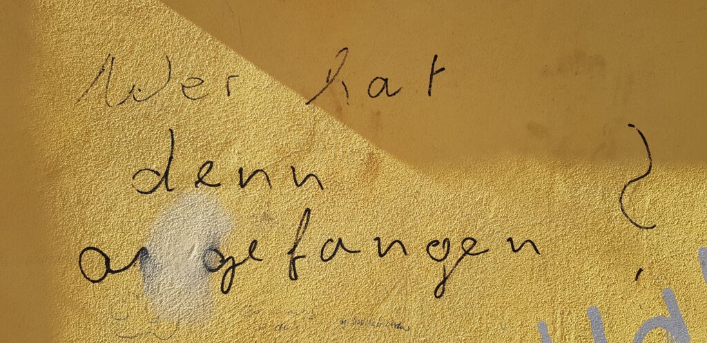 Aschermittwoch: Wer hat angefangen?